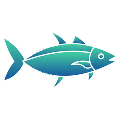 Tuna Fish Flat Gradient Style
