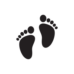 Baby footprint icon