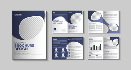 Corporate business brochure design template