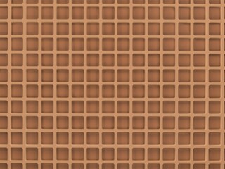 brown waffle texture 3D render