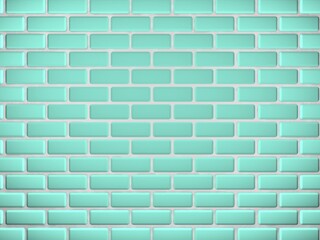 background of blue bricks with white seams 3d render