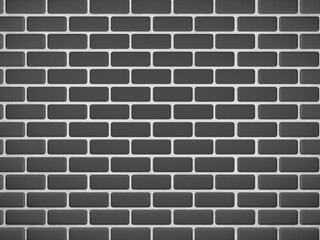 background of gray bricks with white seams 3 d render