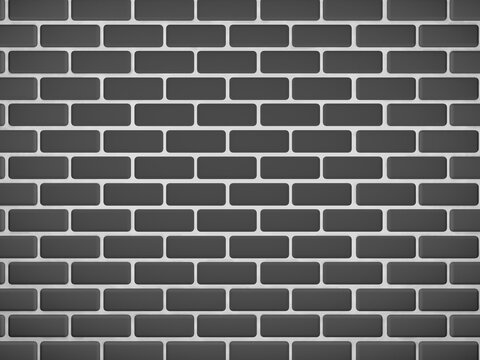 Fototapeta background of gray bricks with white seams 3 d render