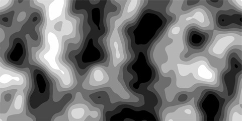 Gray Stylized topographic contour map. Geography scheme and terrain. Topography grid map. Contour map background. Geographic line mountain relief. Abstract lines or wavy backdrop background.