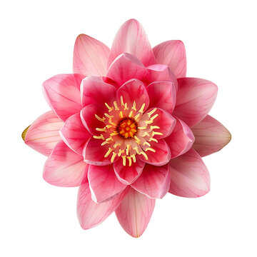 Pink Water Lily Isolated Clip Collection
