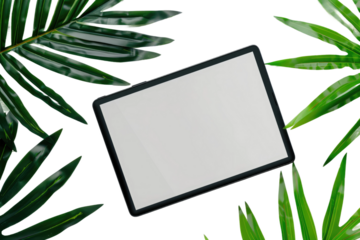 The Tablet Computer Isolated On Transparent Background
