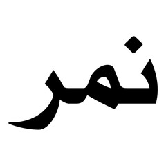 Namar Muslim Girls Name Naskh Font Arabic Calligraphy