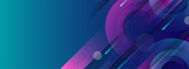 Modern banner background. Dark blue gradient, green and pink ,geometric, slash, abstract background. Colorful. Vector,eps10