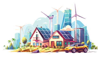 Smart renewable energy power grid system. 