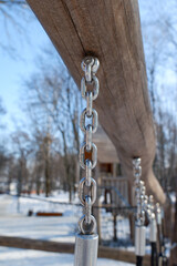 steel chain on the street