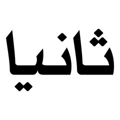 Sanya Muslim Girls Name Naskh Font Arabic Calligraphy