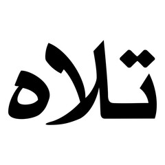 Talaah Muslim Girls Name Naskh Font Arabic Calligraphy