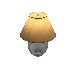 Fototapeta premium table lamp isolated on white background, room lamp, 3D illustration, cg render