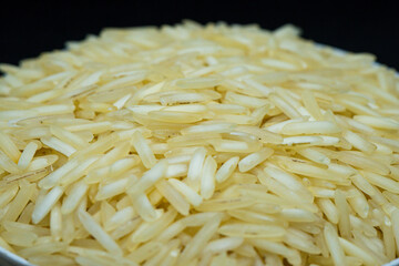 The Art of Basmati Close-up of Exquisite Rice Grains