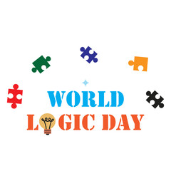 Flat world logic day illustration
