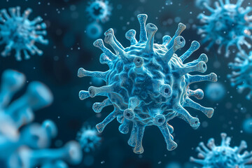 Fototapeta na wymiar Viral Virus Infection 