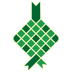 illustration or icon of Ramadan ketupat