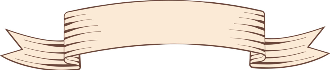 Vintage Engraving Drawing Curve Up Banner