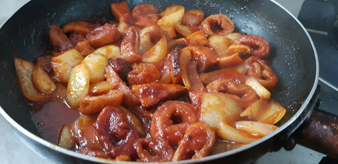 Stir-fried pork tripe