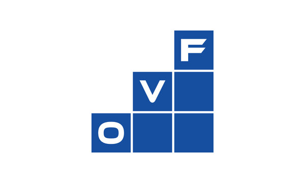 OVF initial letter financial logo design vector template. economics, growth, meter, range,  profit, loan, graph, finance, benefits, economic, increase, arrow up, grade, grew up, topper, company, scale