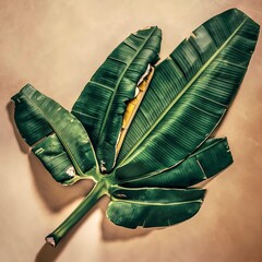 Large banana leaf