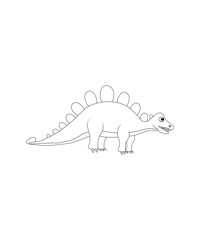 dinosaur coloring page for kids and adults