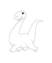 dinosaur coloring page for kids and adults