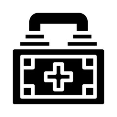 first aid kit glyph icon