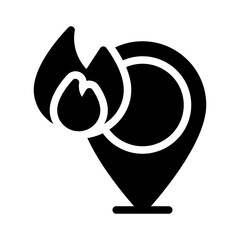 fire glyph icon