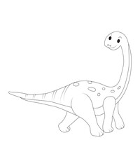 dinosaur coloring page for kids and adults