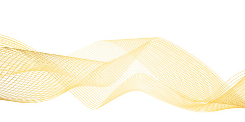 Abstract modern yellow line futuristic energy sound waves technology concept background. Abstract background wave line in vector business texture. Pattern line blend curve flow futuristic background.