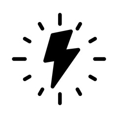 energy glyph icon