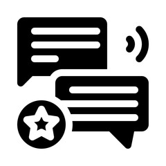 discussion glyph icon