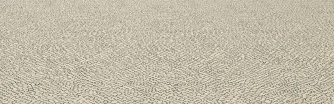 Perspective block pavement or herringbone brick tile floor walkway. Perspective concrete block pavement. City sidewalk block or the pattern of stone block paving. 