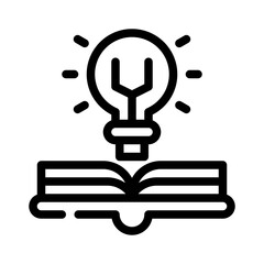 knowledge line icon