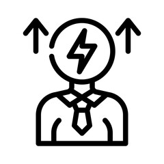 motivation line icon