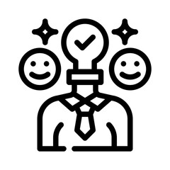 positivity line icon
