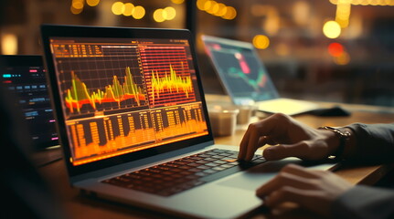 Stock market analysis, notebooks, laptops