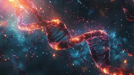Deurstickers Biotechnology and CRISPR, Advances in biotech including CRISPR gene editing, Revolutionizing healthcare and medical © CYBERUSS