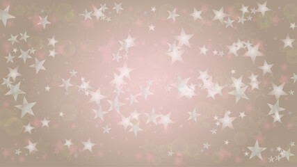 Abstract Vector Pink Background with Silver and White Light Spots. Magic Shiny Pastel Print. Baby Print. Romantic Bokeh Blurred Page Design for St' Valentines Day.  Gentle Stardust Pattern.