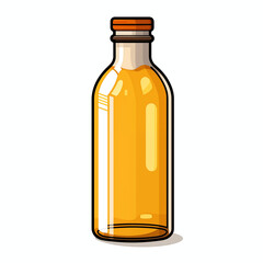 bottle of oil isolated