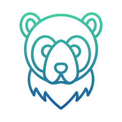 Panda Gradient Linear Style