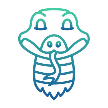 Python Snake Gradient Linear Style