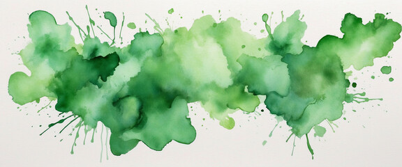 Watercolor paint stain of white paper. color splash background.