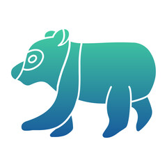 Panda Flat Gradient Style