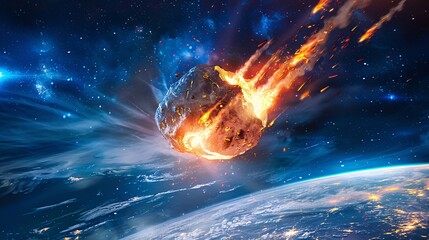Asteroid Impact A Shocking Event in the Universe Generative AI