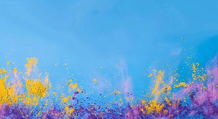 Obraz na płótnie Canvas Colorful Clouds in a Blue Sky A Vibrant and Eye-catching Image for Adobe Stock Generative AI
