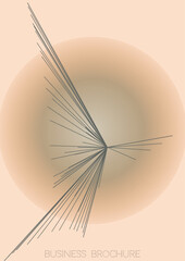 Minimal Minimal Geometric Vector Poster Design with Lines and Gradient Colorful Circles. Collection of Abstract Backgrounds for Covers, Flyers, Templates, Booklets, Cards, Brochures, Branding, etc.