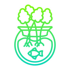 Aquaponics Gradient Linear Style