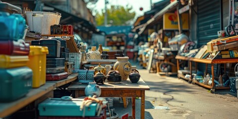 Used household items for sale at a discount. Generative Ai
